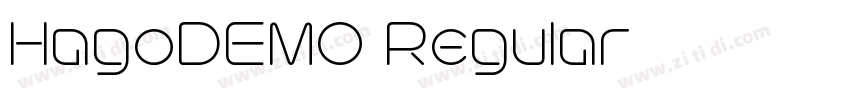 HagoDEMO Regular字体转换 HagoDEMO Regular字体转换